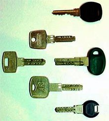 Ключи от цилиндров (личинок)